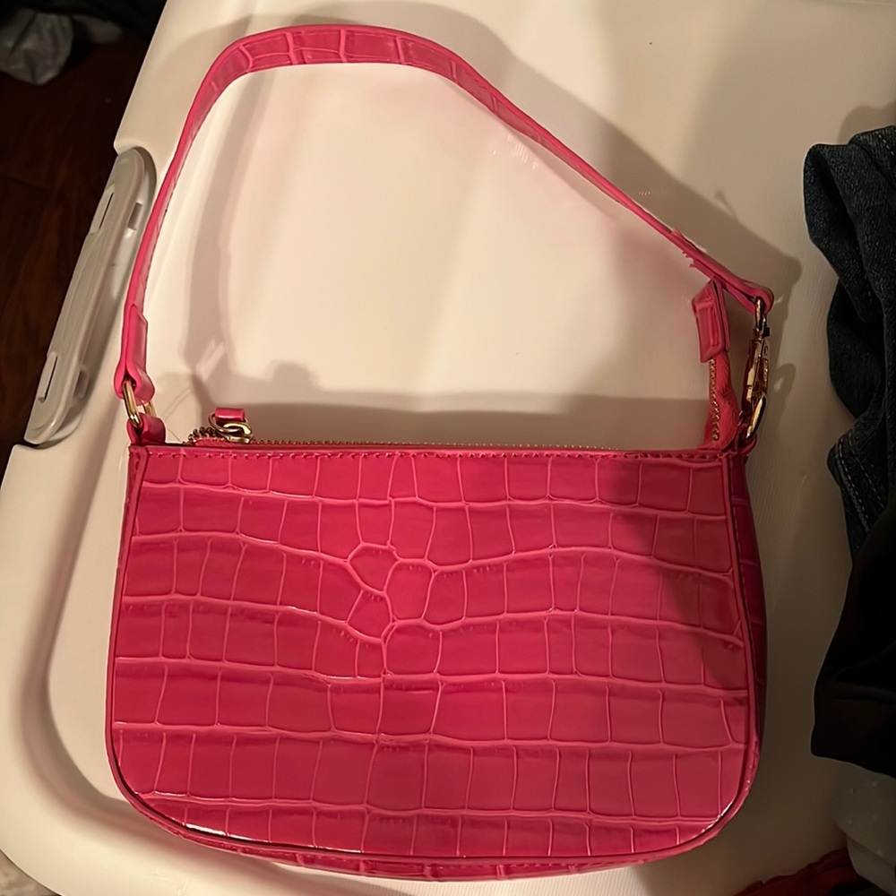 NWOT hot pink snake skin purse Olivia Miller handbag forever21